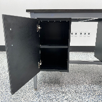 5' FORMASPACE Black Lab Table w/ Storage image 2